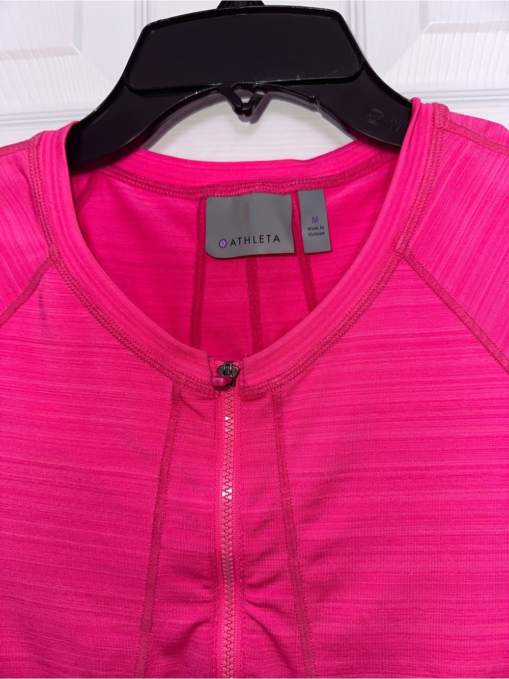 Athleta Hot Pink Zip-Front Performance Tank - Picture 3 of 13